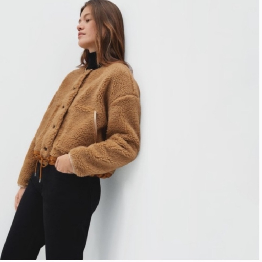 Everlane The ReNew Teddy Fleece Liner Jacket (M) - Picture 3 of 13